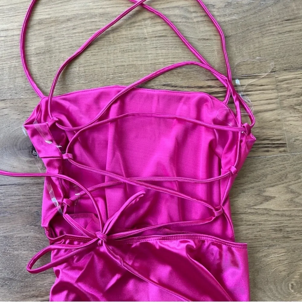 Windsor Satin Mini Dress - Picture 5 of 6